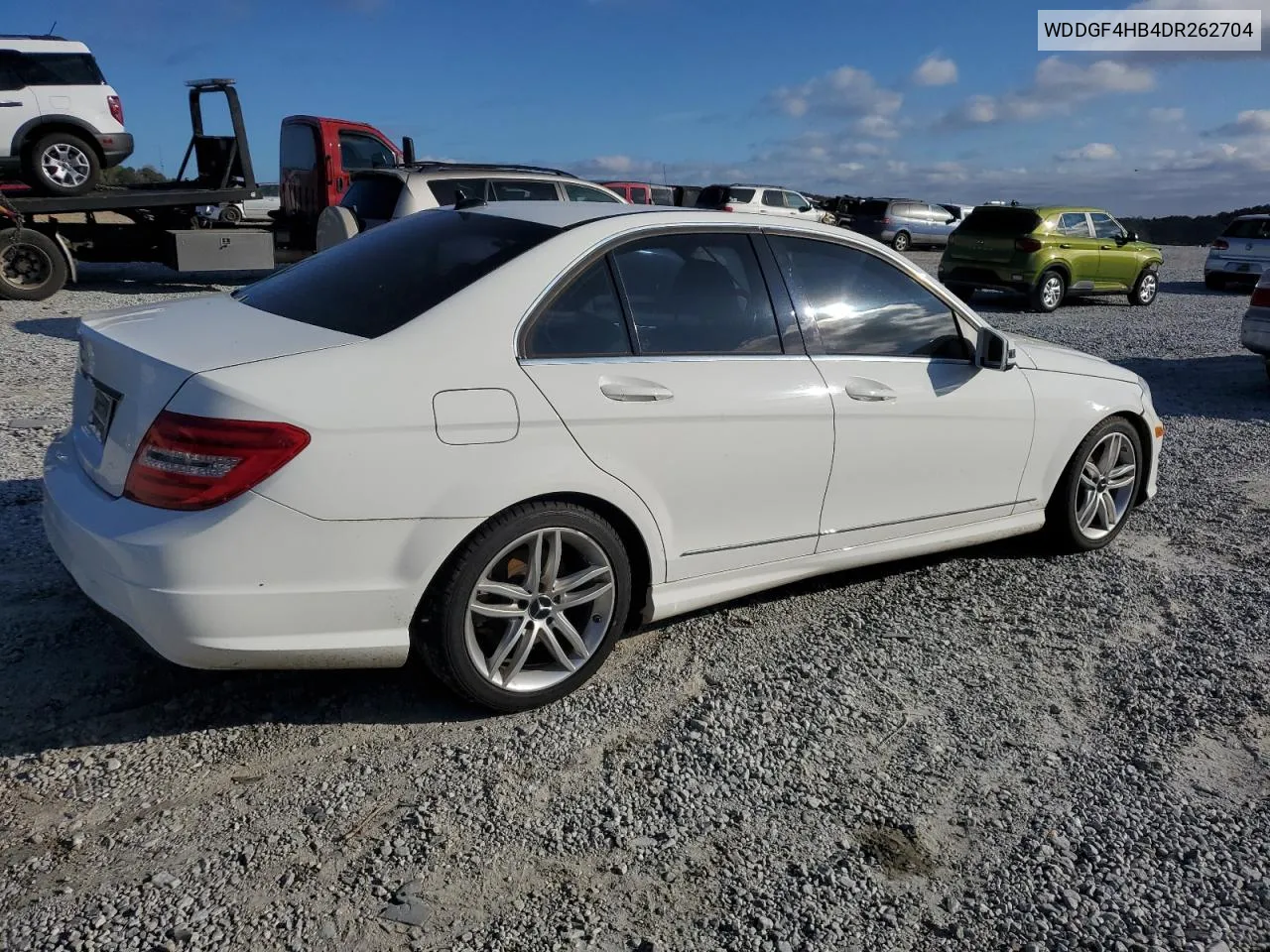 2013 Mercedes-Benz C 250 VIN: WDDGF4HB4DR262704 Lot: 80226574