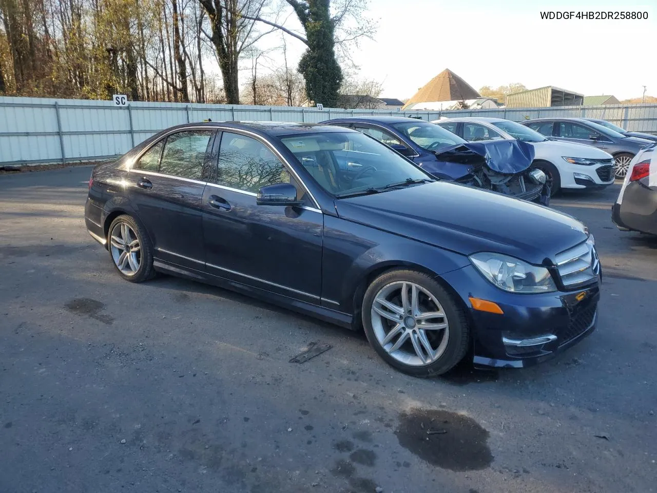 2013 Mercedes-Benz C 250 VIN: WDDGF4HB2DR258800 Lot: 80650424