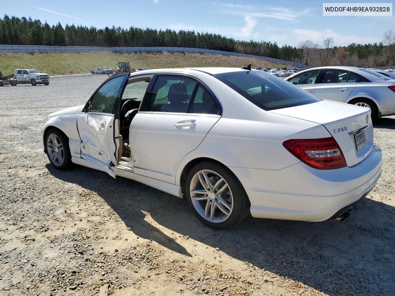 2014 Mercedes-Benz C 250 VIN: WDDGF4HB9EA932828 Lot: 46237734