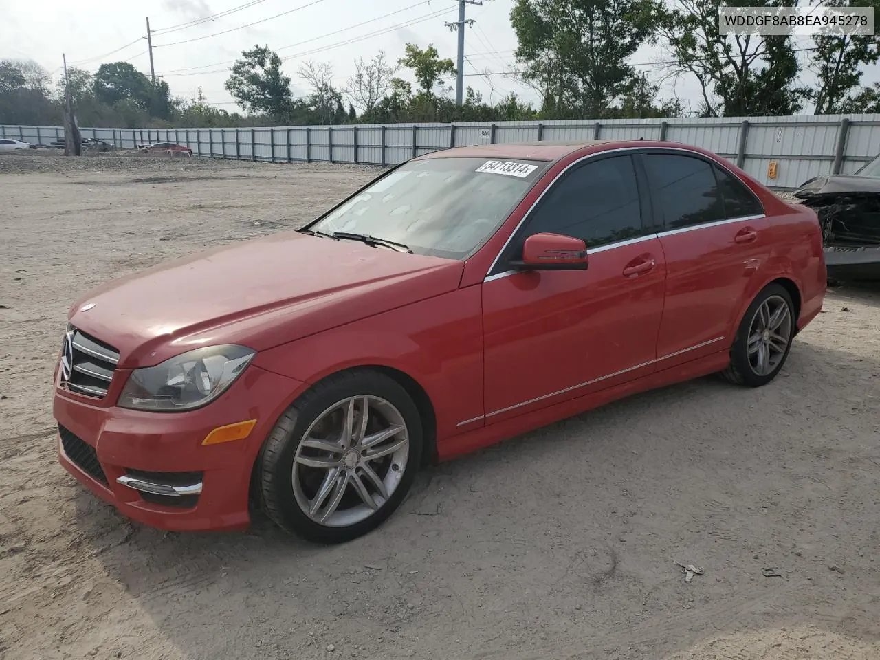 2014 Mercedes-Benz C 300 4Matic VIN: WDDGF8AB8EA945278 Lot: 54713314