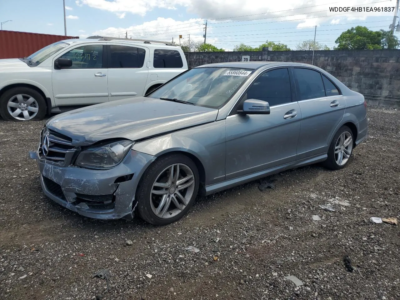 2014 Mercedes-Benz C 250 VIN: WDDGF4HB1EA961837 Lot: 55860844