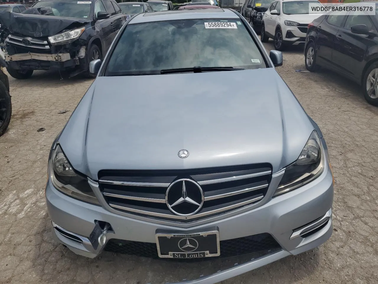 2014 Mercedes-Benz C 300 4Matic VIN: WDDGF8AB4ER316778 Lot: 55889294