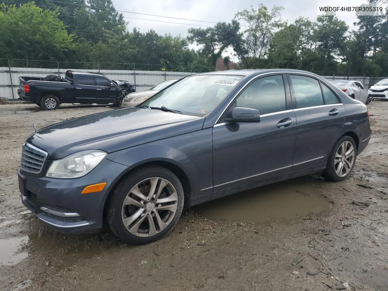 2014 Mercedes-Benz C 250 VIN: WDDGF4HB7ER305319 Lot: 63809344