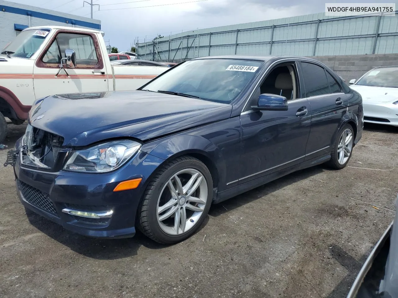 2014 Mercedes-Benz C 250 VIN: WDDGF4HB9EA941755 Lot: 65488184