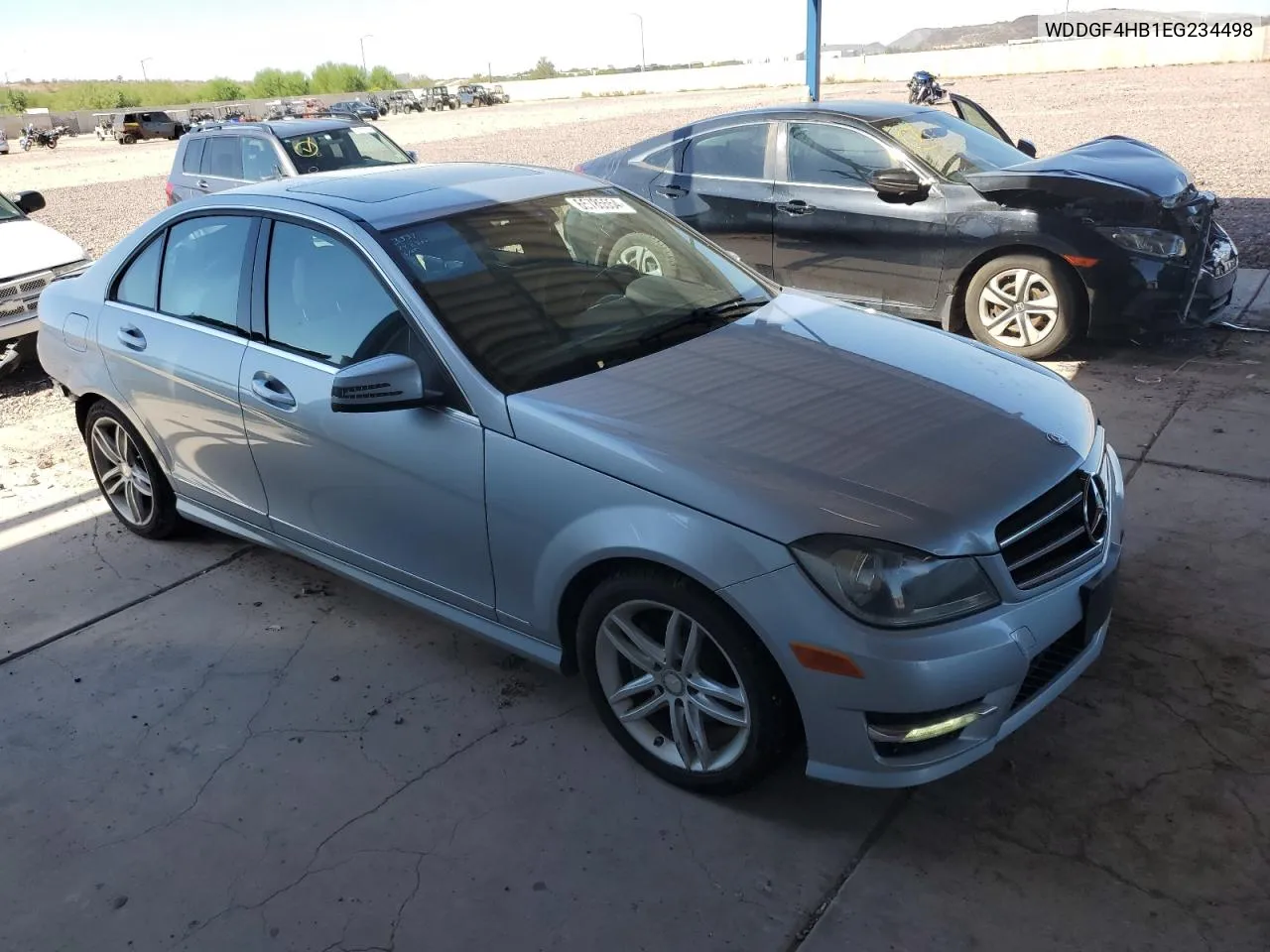 2014 Mercedes-Benz C 250 VIN: WDDGF4HB1EG234498 Lot: 65785554