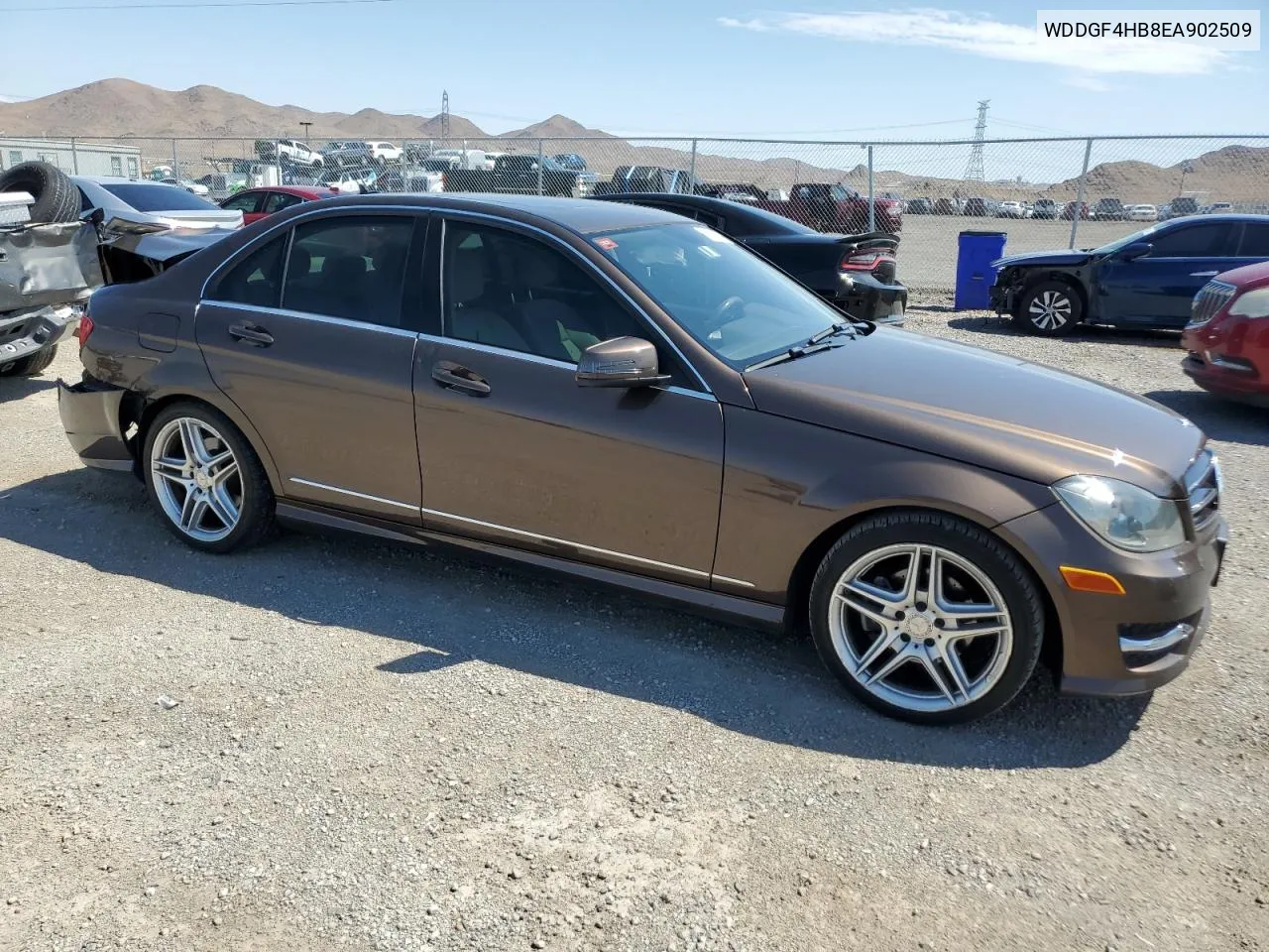 2014 Mercedes-Benz C 250 VIN: WDDGF4HB8EA902509 Lot: 66876074