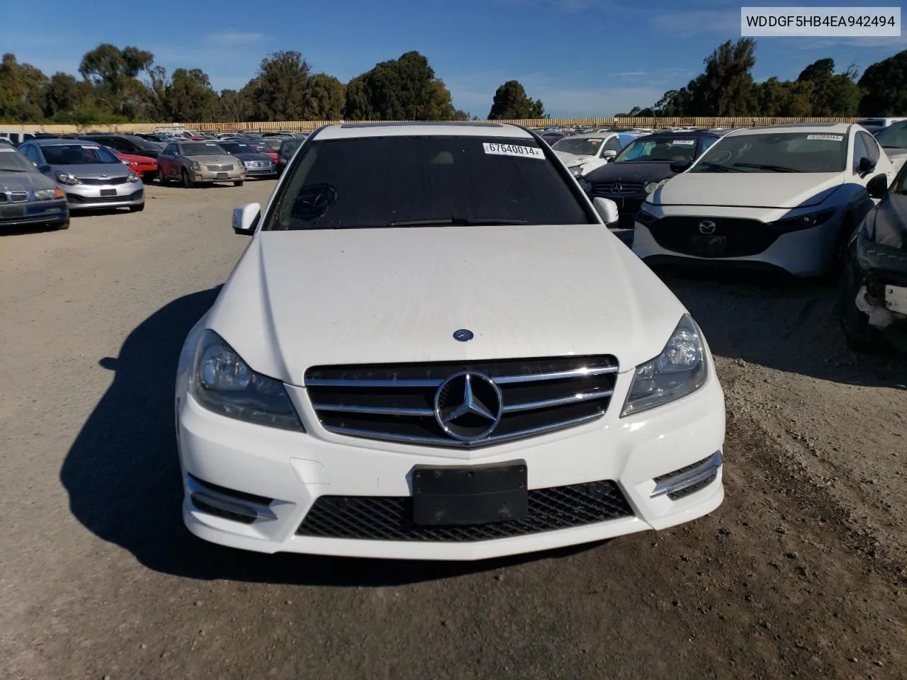 2014 Mercedes-Benz C 350 VIN: WDDGF5HB4EA942494 Lot: 67640014