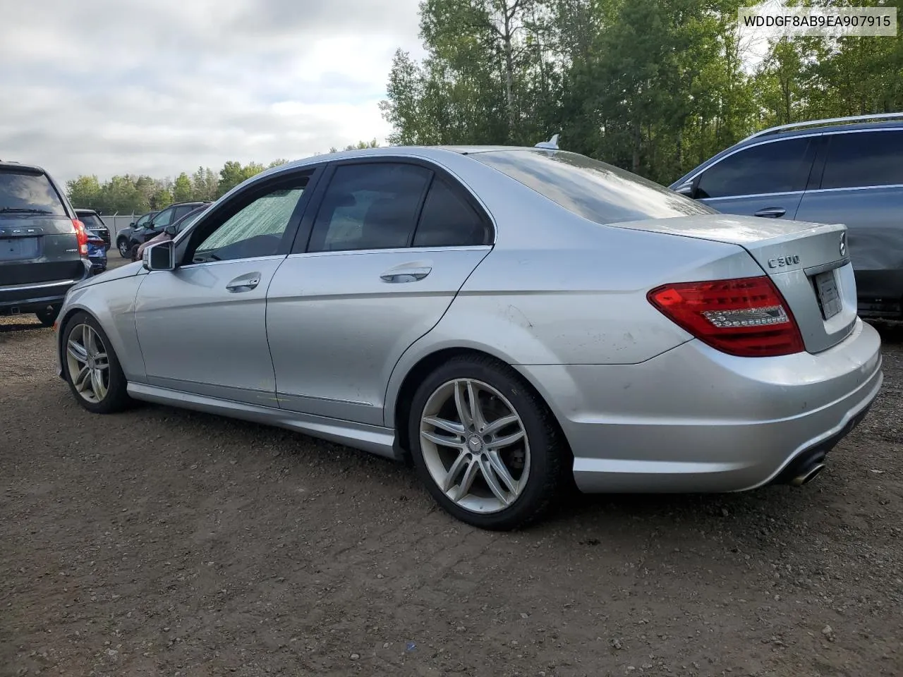 2014 Mercedes-Benz C 300 4Matic VIN: WDDGF8AB9EA907915 Lot: 68646714