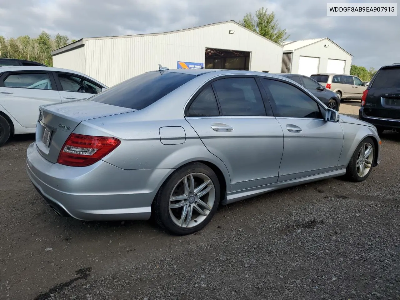 2014 Mercedes-Benz C 300 4Matic VIN: WDDGF8AB9EA907915 Lot: 68646714