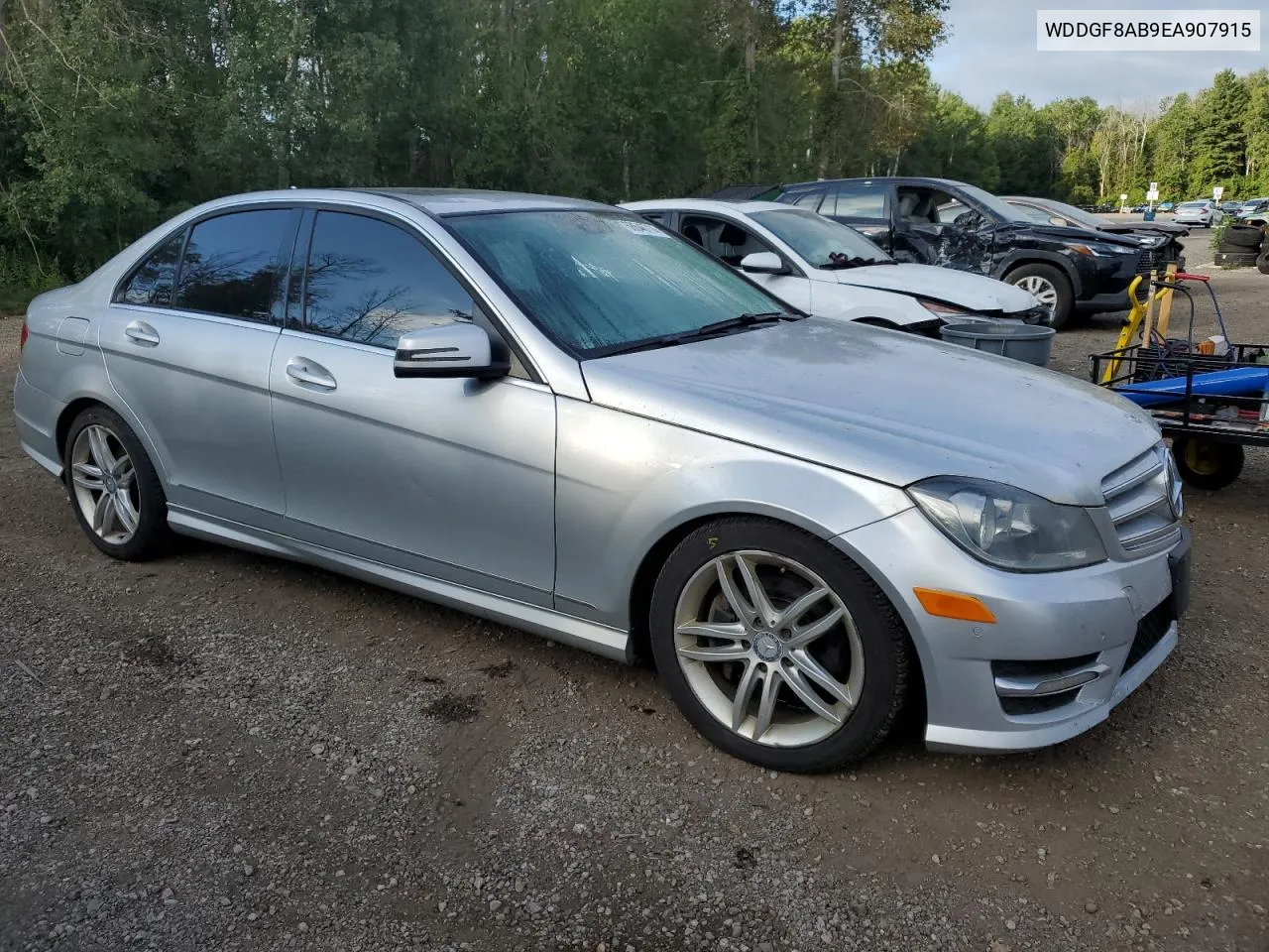 2014 Mercedes-Benz C 300 4Matic VIN: WDDGF8AB9EA907915 Lot: 68646714