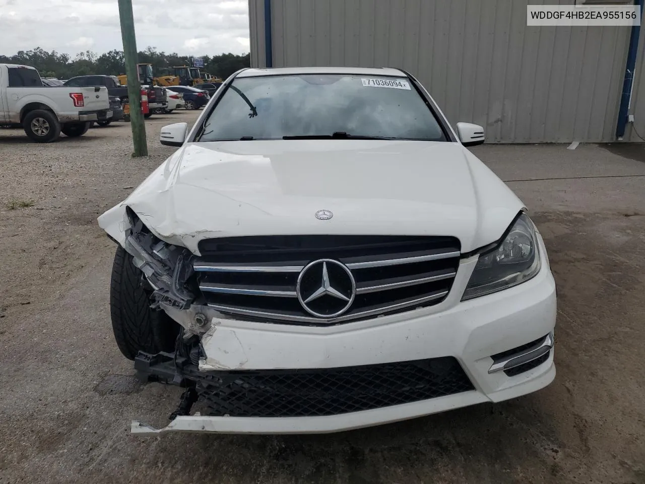 2014 Mercedes-Benz C 250 VIN: WDDGF4HB2EA955156 Lot: 71036094