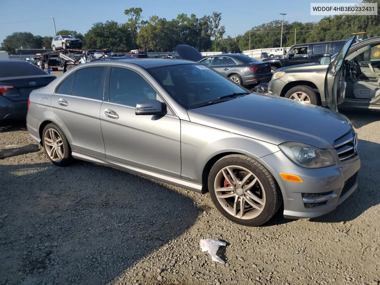 2014 Mercedes-Benz C 250 VIN: WDDGF4HB3EG232431 Lot: 72058254