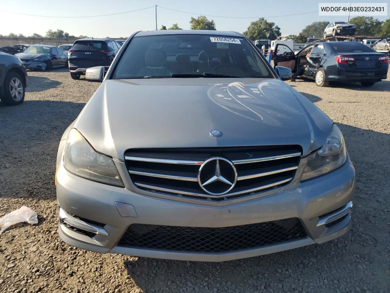 2014 Mercedes-Benz C 250 VIN: WDDGF4HB3EG232431 Lot: 72058254