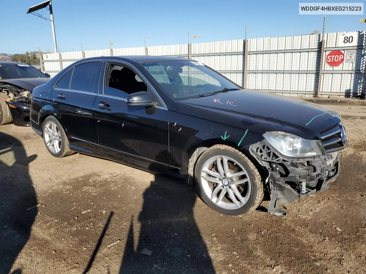 2014 Mercedes-Benz C 250 VIN: WDDGF4HBXEG215223 Lot: 72457054