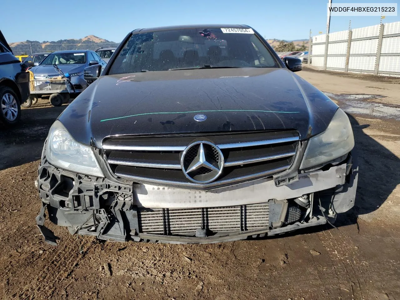 2014 Mercedes-Benz C 250 VIN: WDDGF4HBXEG215223 Lot: 72457054