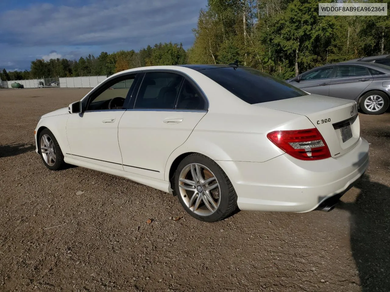 2014 Mercedes-Benz C 300 4Matic VIN: WDDGF8AB9EA962364 Lot: 72793494