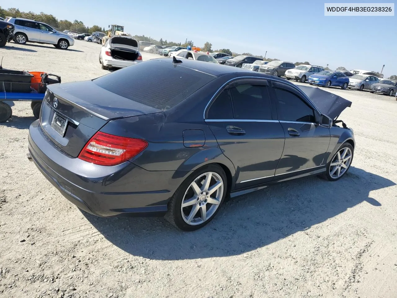 2014 Mercedes-Benz C 250 VIN: WDDGF4HB3EG238326 Lot: 72941494