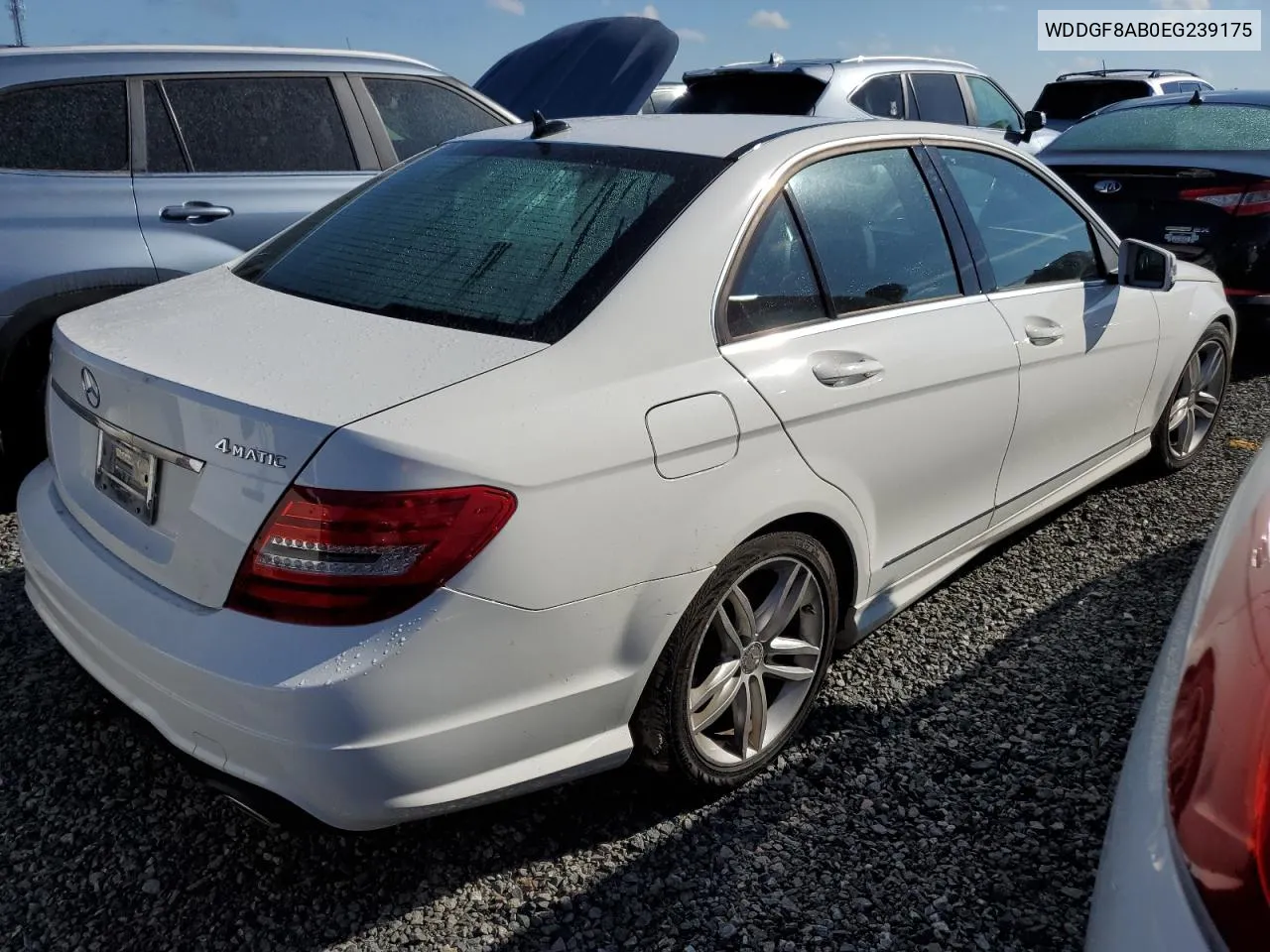 2014 Mercedes-Benz C 300 4Matic VIN: WDDGF8AB0EG239175 Lot: 73951624