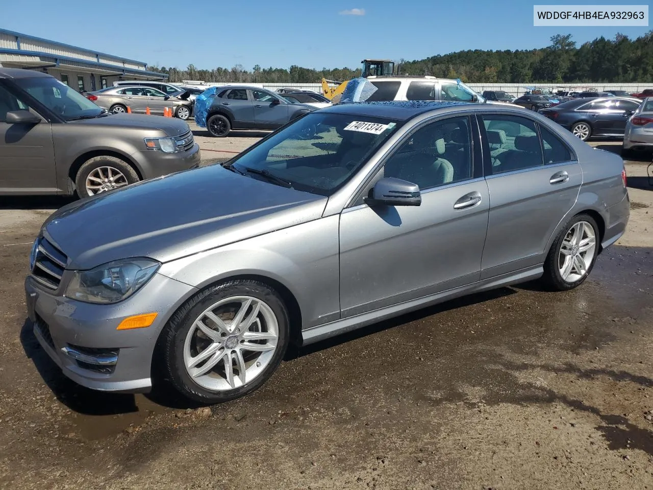 2014 Mercedes-Benz C 250 VIN: WDDGF4HB4EA932963 Lot: 74011374