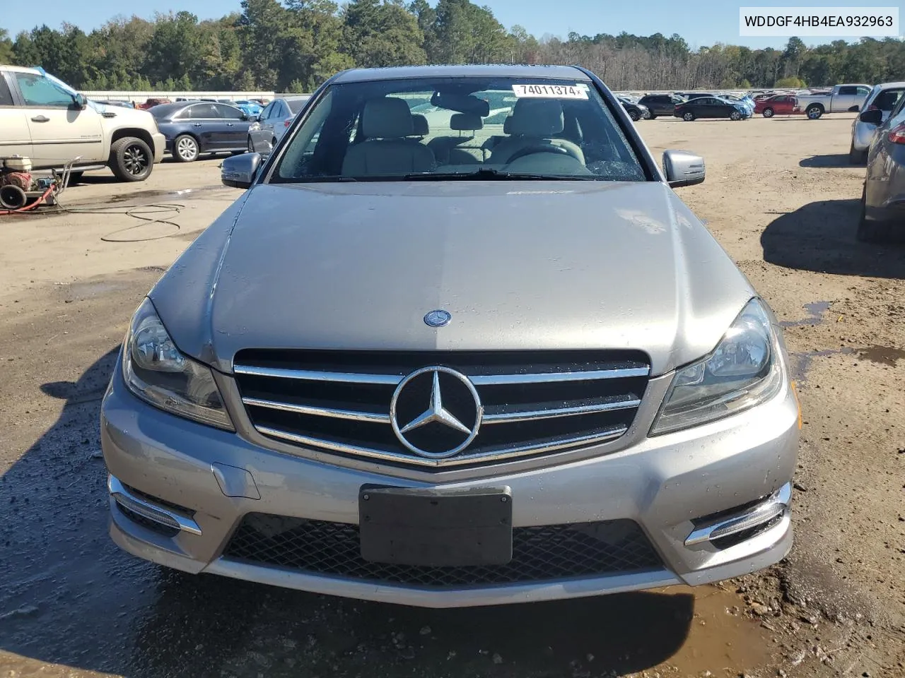 2014 Mercedes-Benz C 250 VIN: WDDGF4HB4EA932963 Lot: 74011374