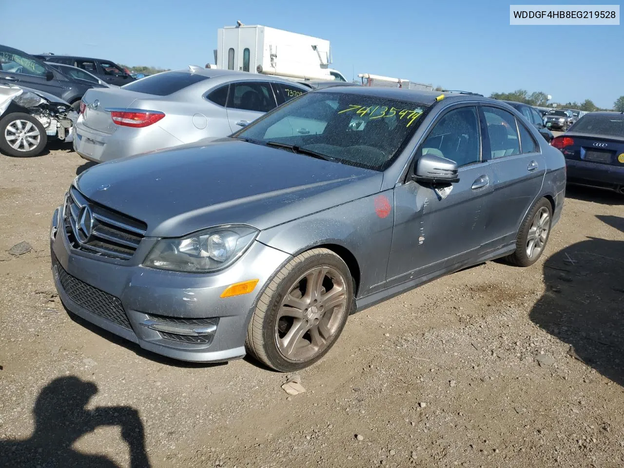 2014 Mercedes-Benz C 250 VIN: WDDGF4HB8EG219528 Lot: 74135474