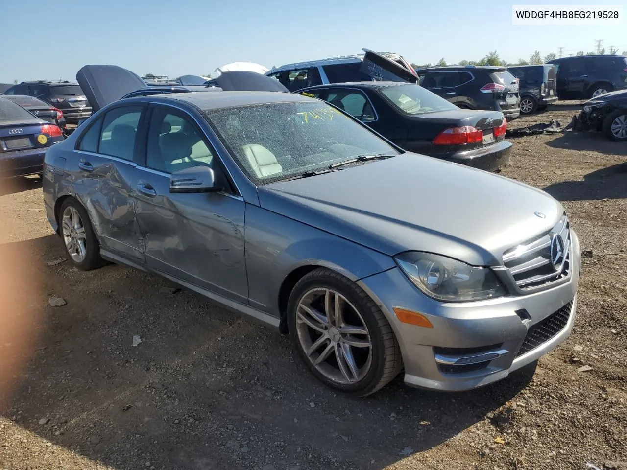 2014 Mercedes-Benz C 250 VIN: WDDGF4HB8EG219528 Lot: 74135474