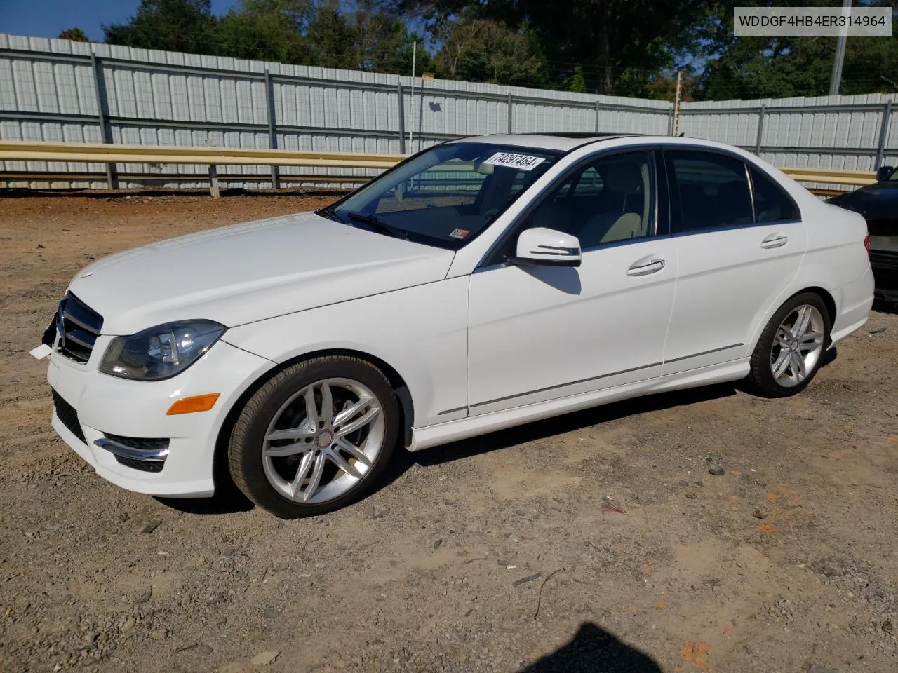 2014 Mercedes-Benz C 250 VIN: WDDGF4HB4ER314964 Lot: 74297464