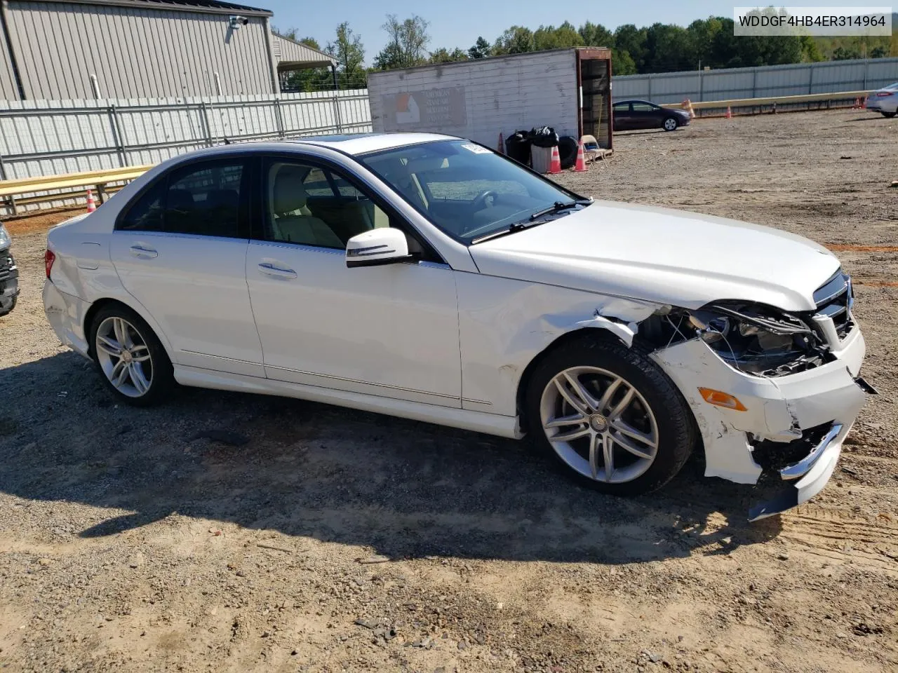 2014 Mercedes-Benz C 250 VIN: WDDGF4HB4ER314964 Lot: 74297464