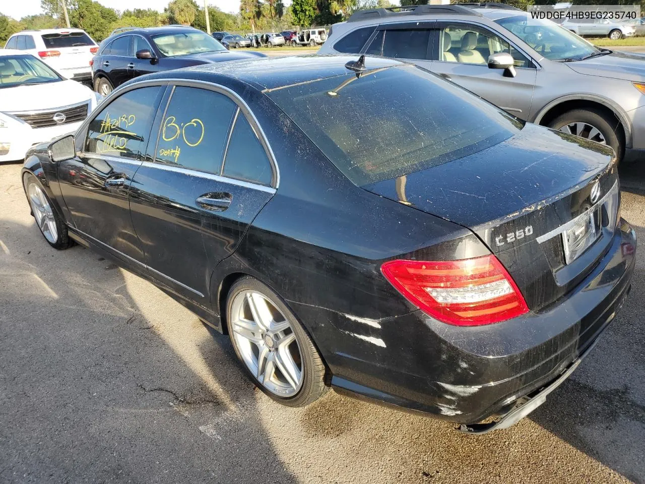 2014 Mercedes-Benz C 250 VIN: WDDGF4HB9EG235740 Lot: 74449324