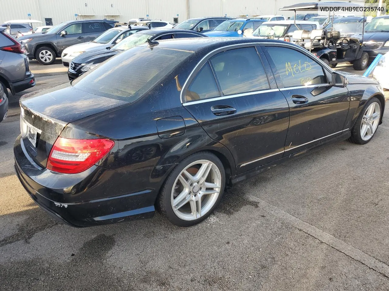 2014 Mercedes-Benz C 250 VIN: WDDGF4HB9EG235740 Lot: 74449324