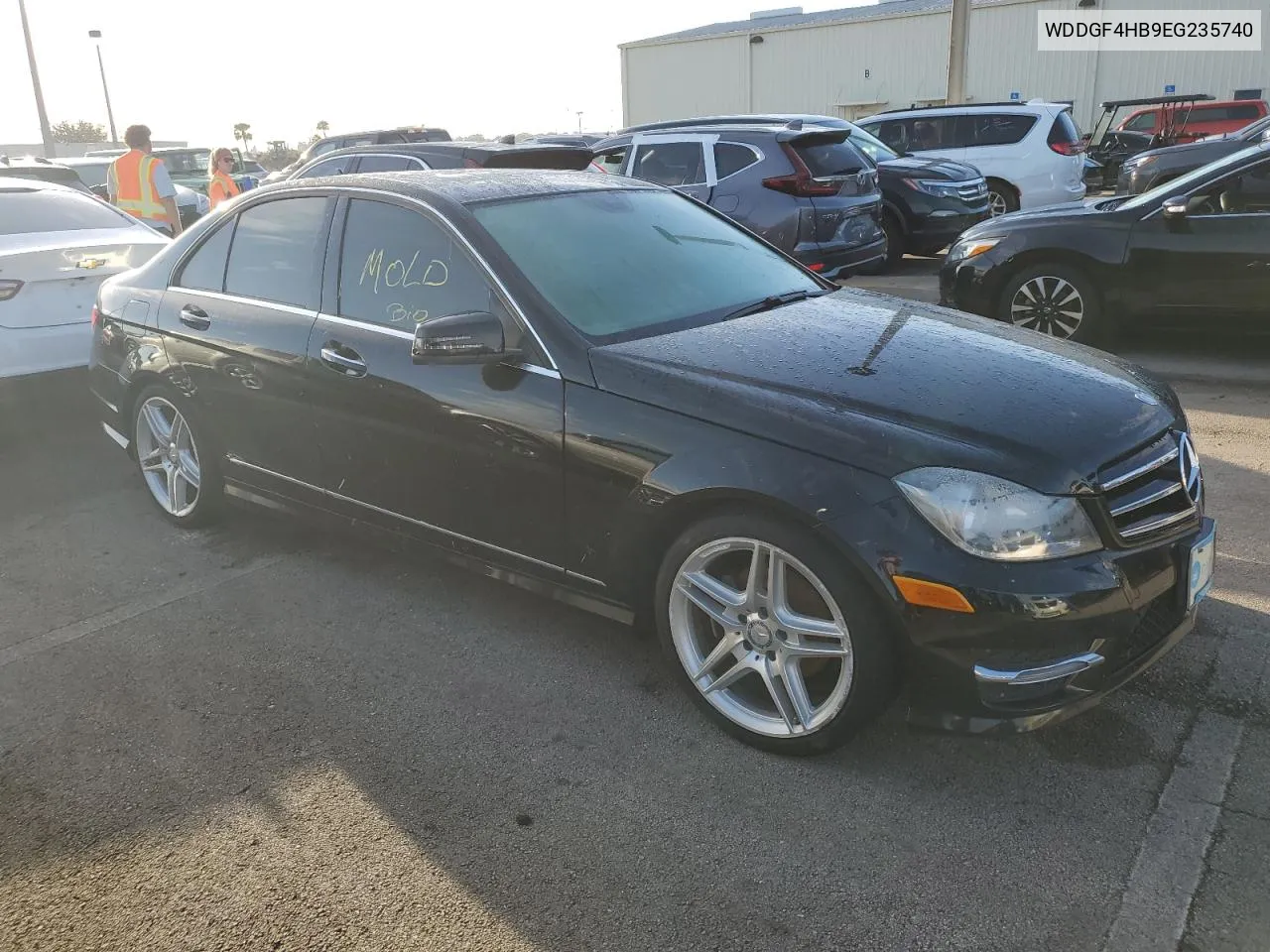 2014 Mercedes-Benz C 250 VIN: WDDGF4HB9EG235740 Lot: 74449324