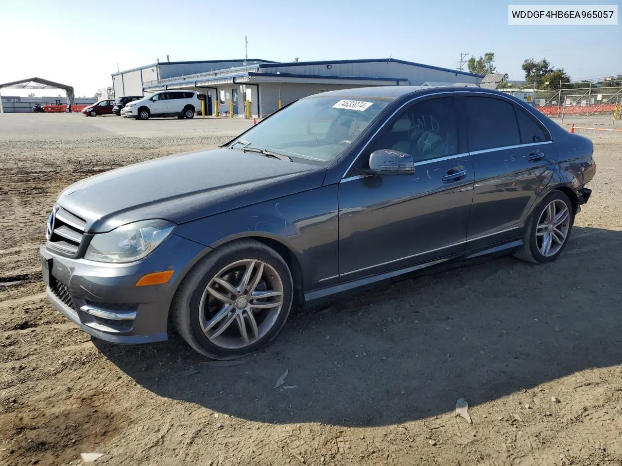 2014 Mercedes-Benz C 250 VIN: WDDGF4HB6EA965057 Lot: 74633074