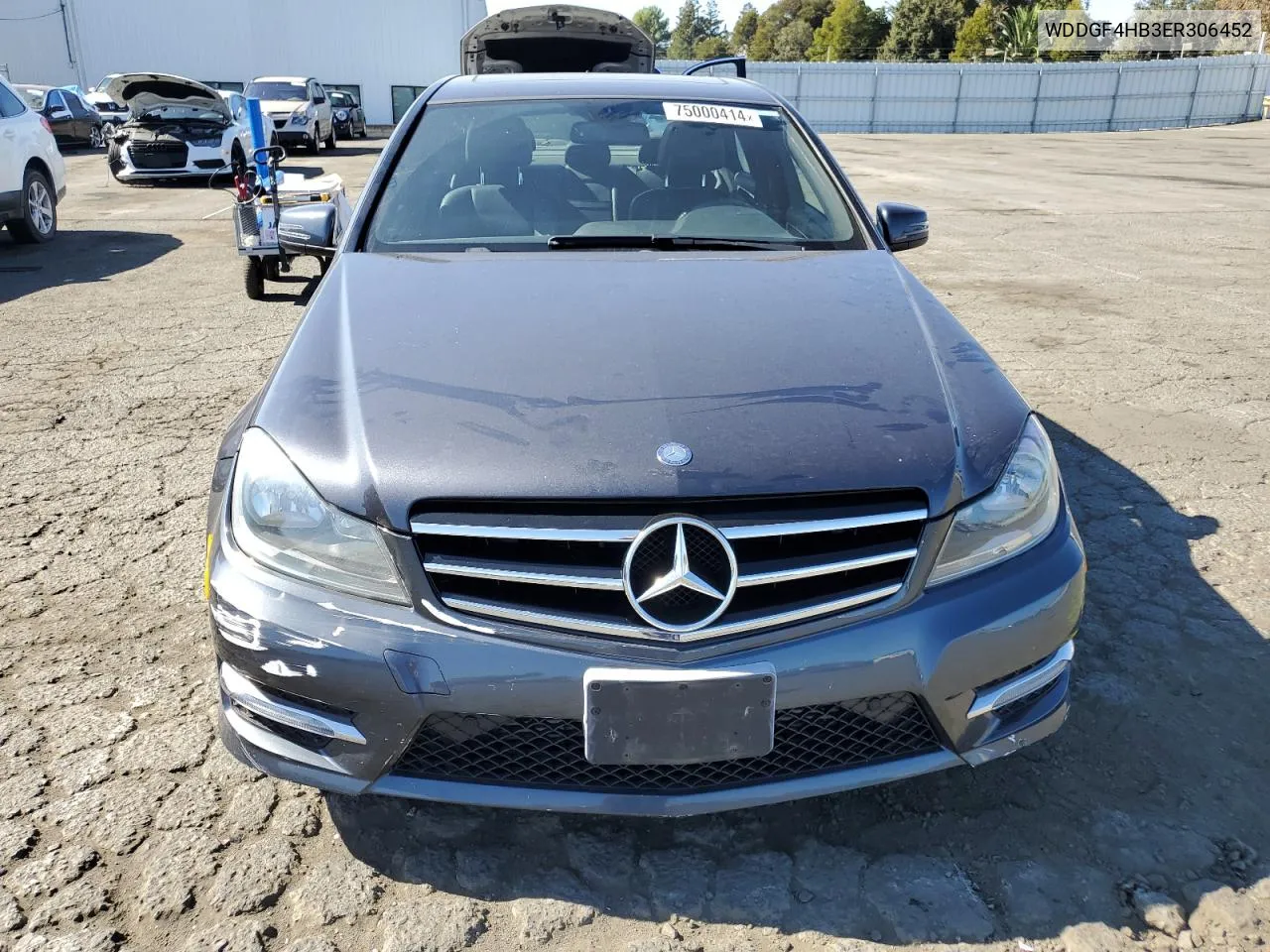 2014 Mercedes-Benz C 250 VIN: WDDGF4HB3ER306452 Lot: 75000414