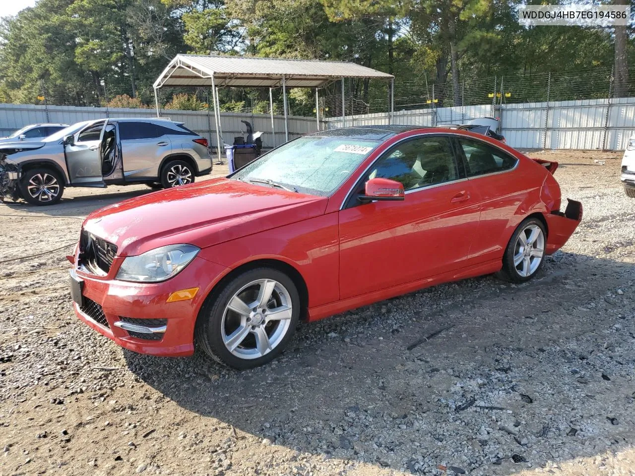 2014 Mercedes-Benz C 250 VIN: WDDGJ4HB7EG194586 Lot: 75678274