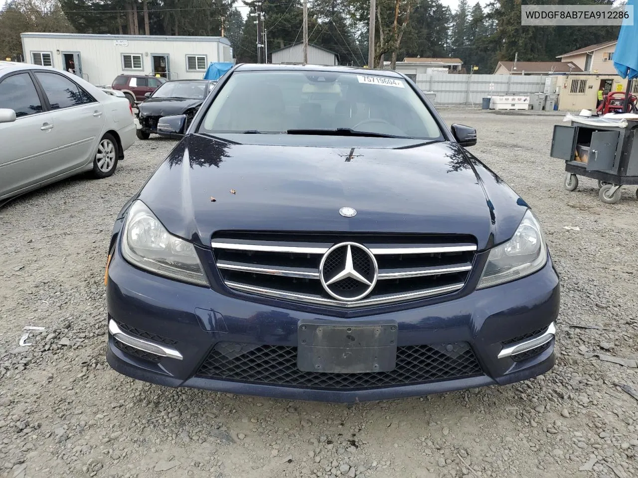 2014 Mercedes-Benz C 300 4Matic VIN: WDDGF8AB7EA912286 Lot: 75719604