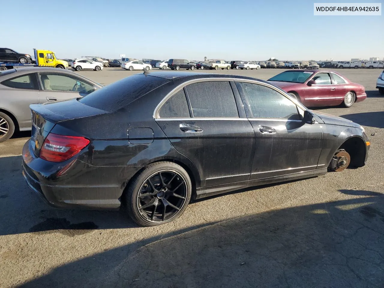 2014 Mercedes-Benz C 250 VIN: WDDGF4HB4EA942635 Lot: 75772294