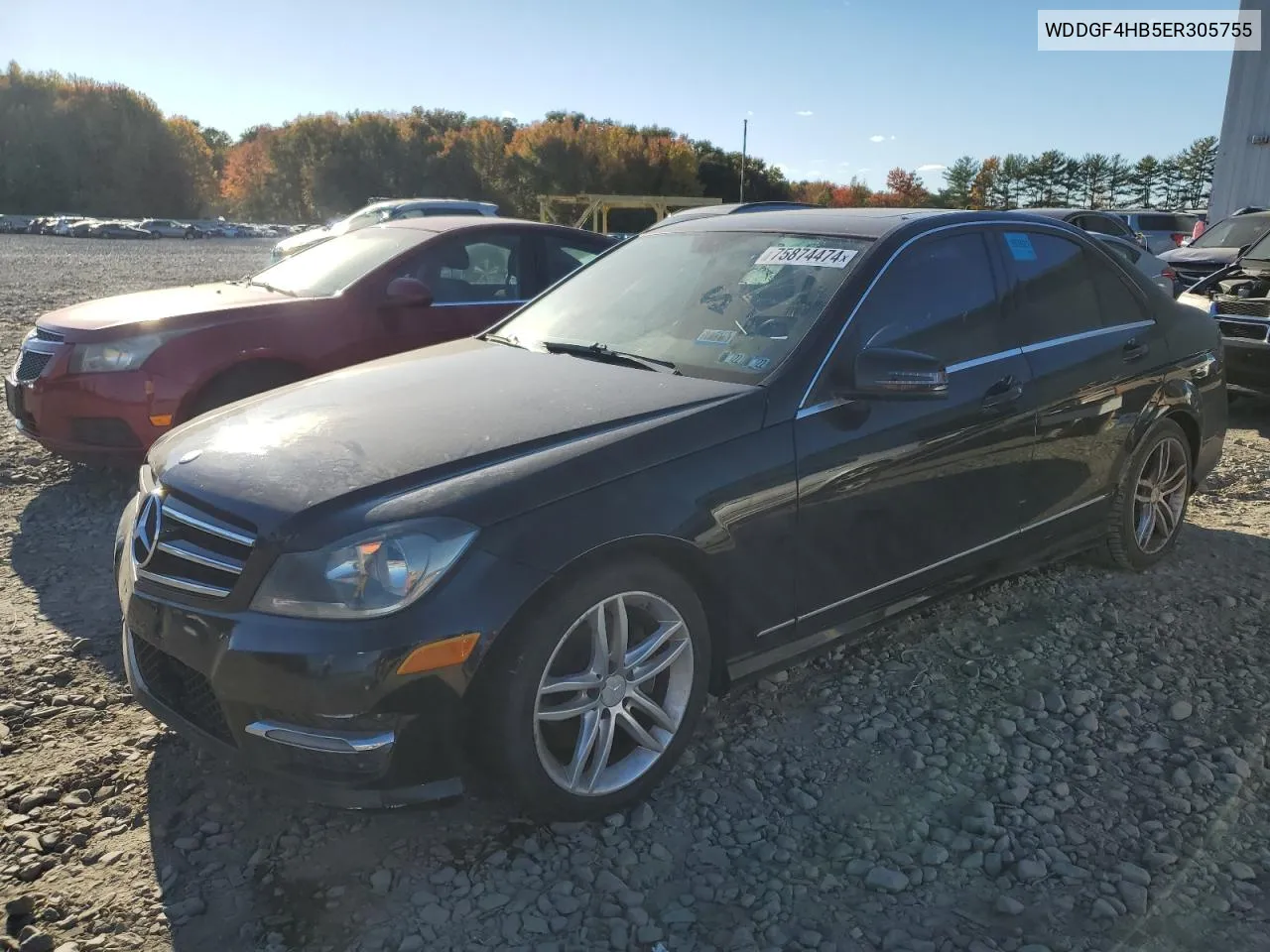 2014 Mercedes-Benz C 250 VIN: WDDGF4HB5ER305755 Lot: 75874474