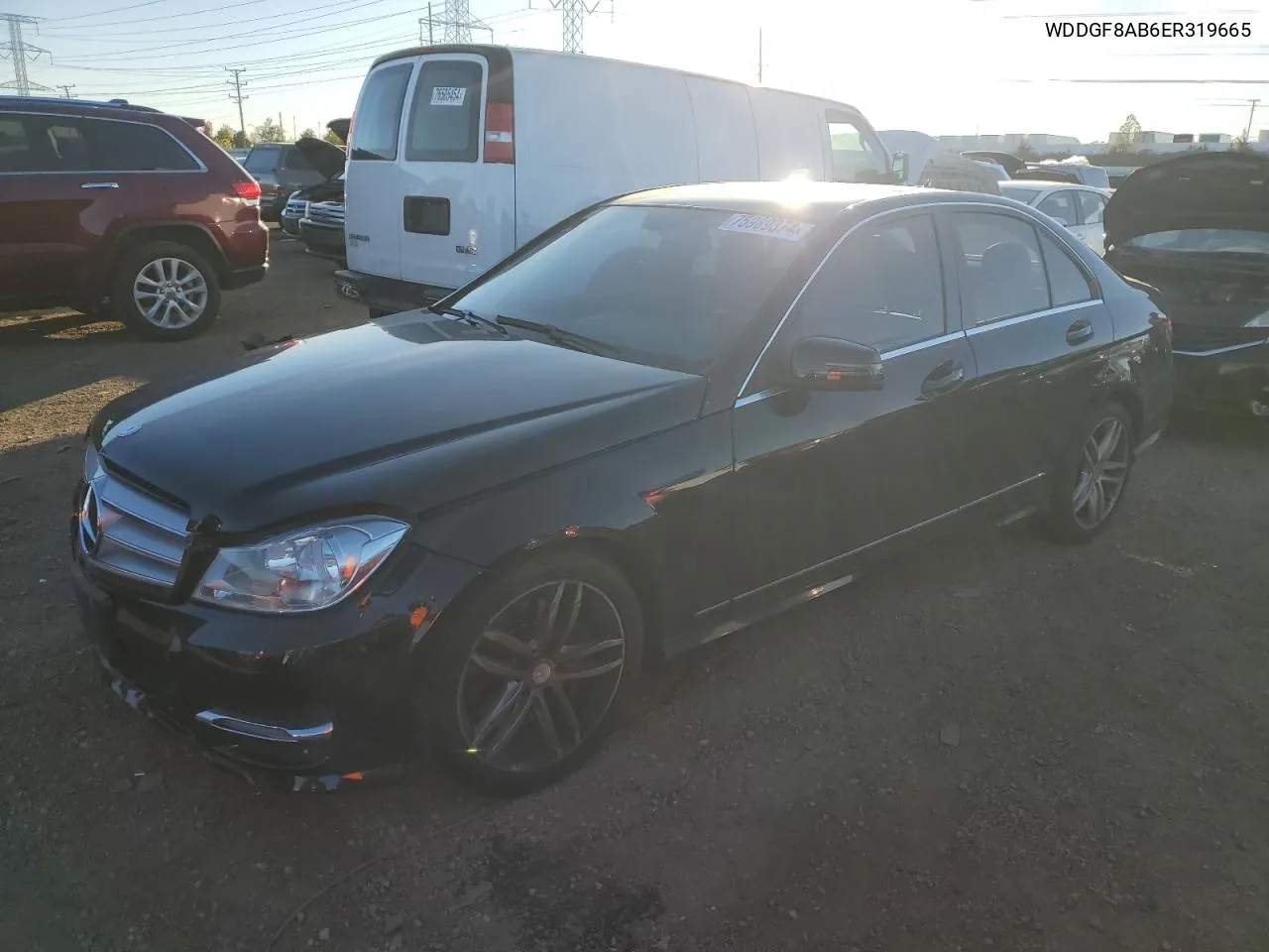 2014 Mercedes-Benz C 300 4Matic VIN: WDDGF8AB6ER319665 Lot: 75989374