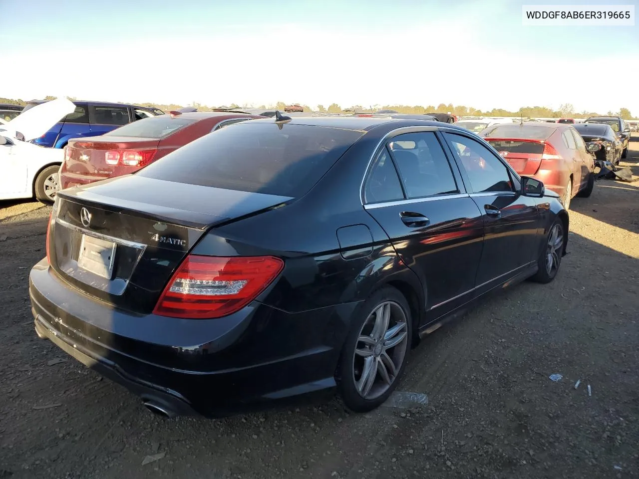 2014 Mercedes-Benz C 300 4Matic VIN: WDDGF8AB6ER319665 Lot: 75989374