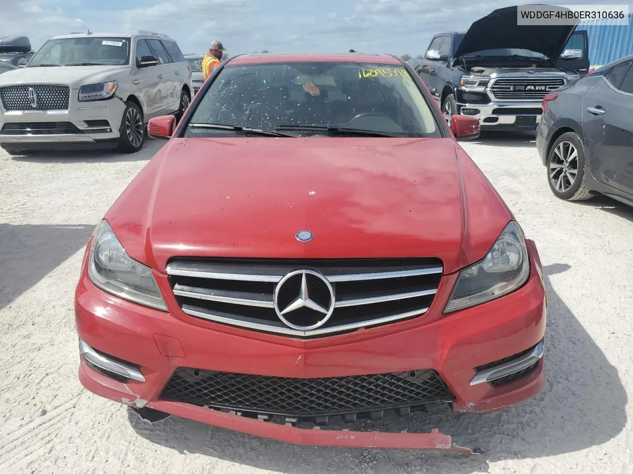 2014 Mercedes-Benz C 250 VIN: WDDGF4HB0ER310636 Lot: 76095594