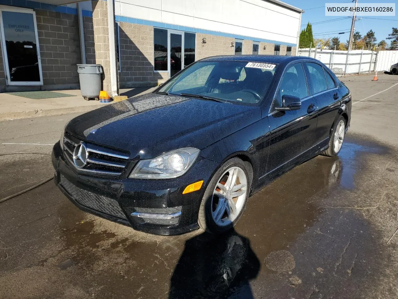 2014 Mercedes-Benz C 250 VIN: WDDGF4HBXEG160286 Lot: 76130554