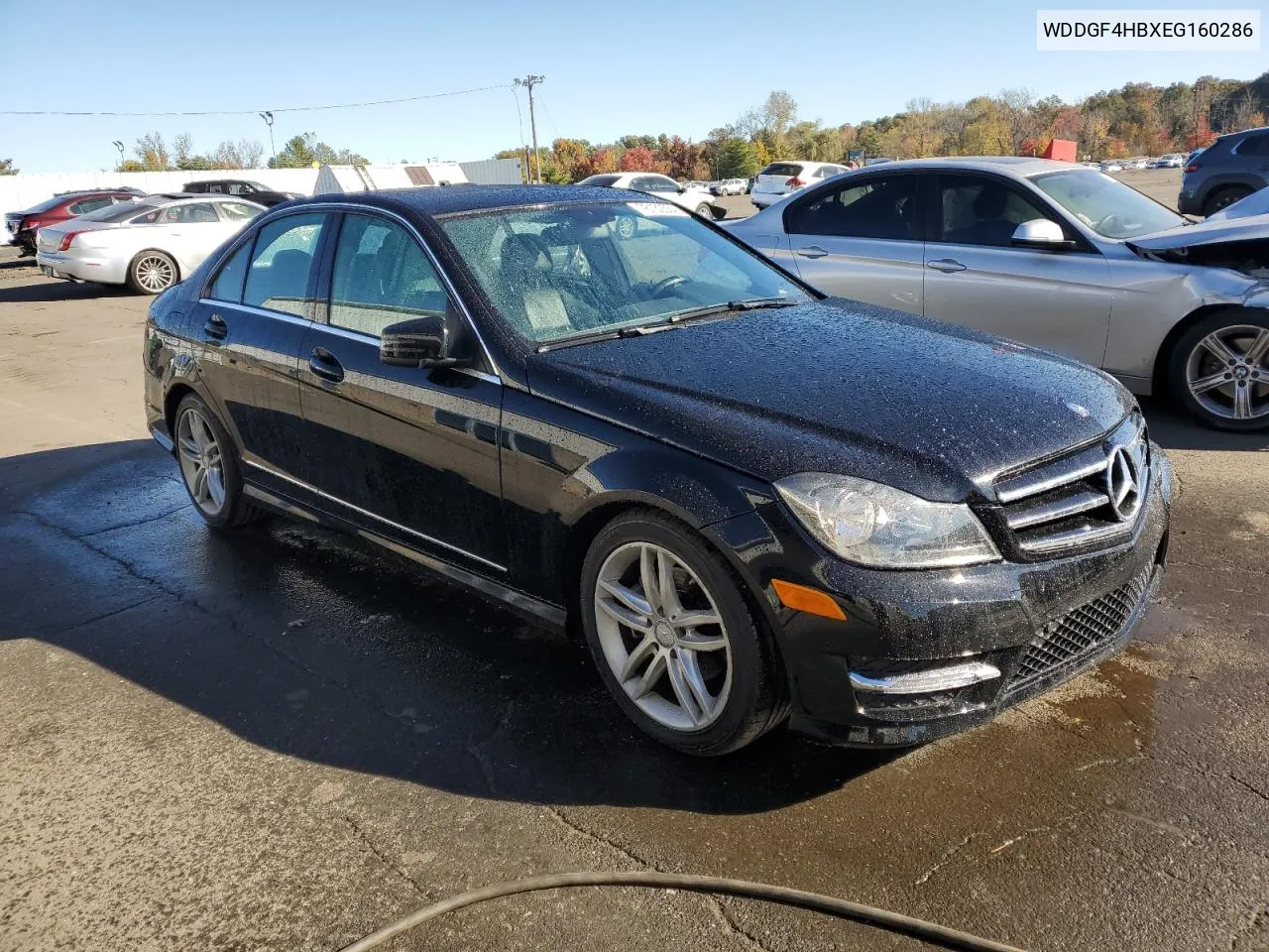 2014 Mercedes-Benz C 250 VIN: WDDGF4HBXEG160286 Lot: 76130554