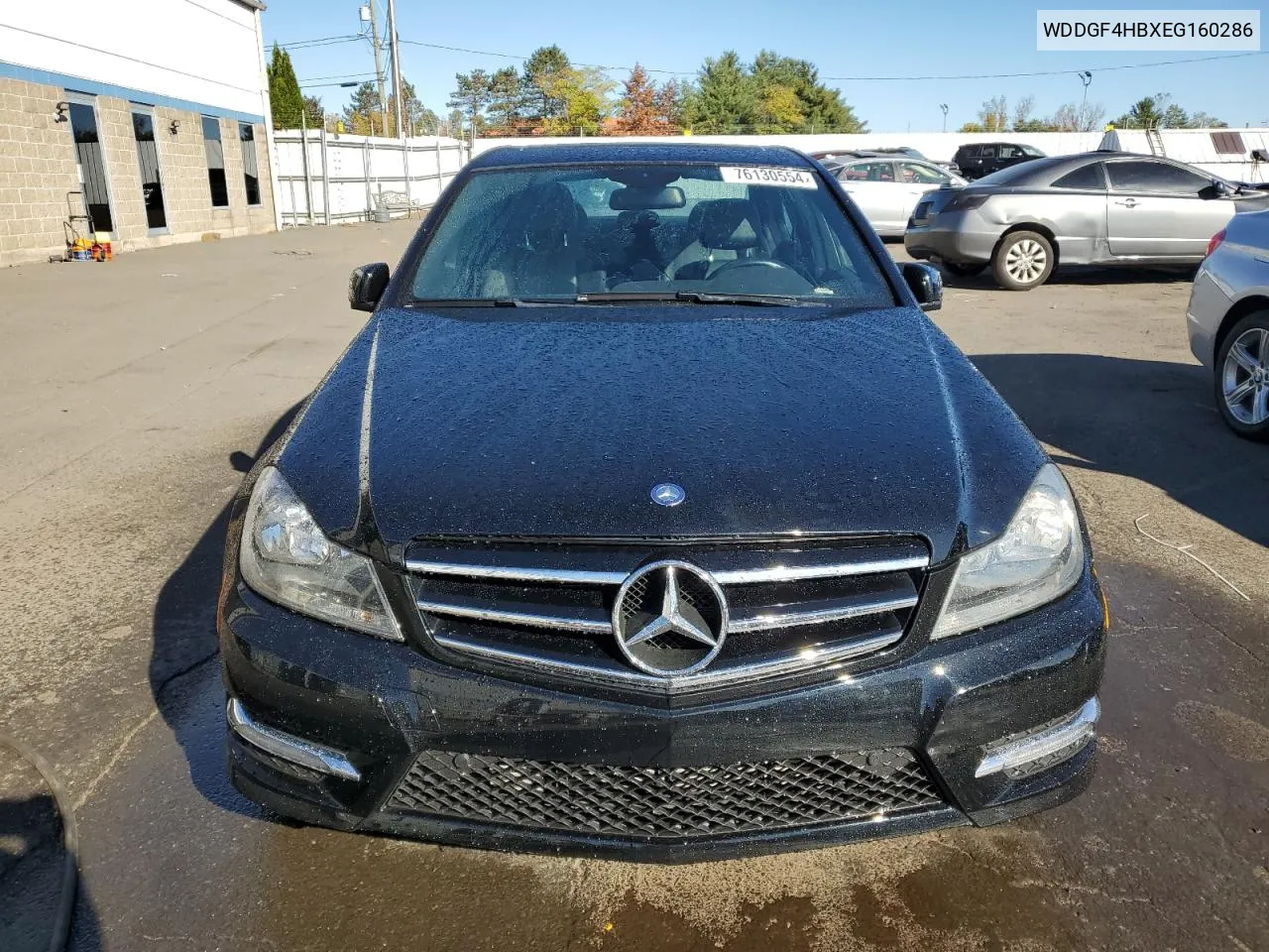 2014 Mercedes-Benz C 250 VIN: WDDGF4HBXEG160286 Lot: 76130554