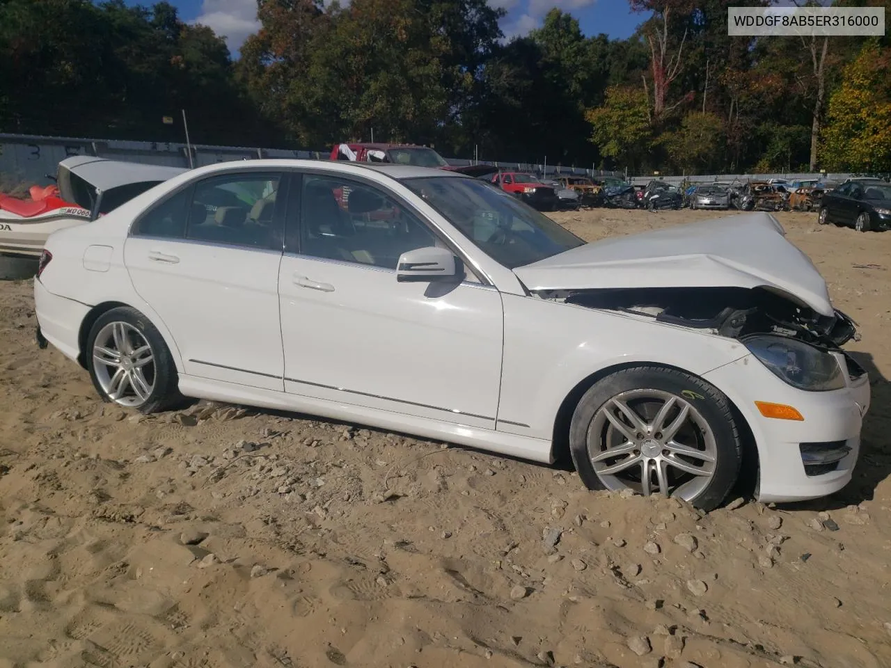 2014 Mercedes-Benz C 300 4Matic VIN: WDDGF8AB5ER316000 Lot: 76231844