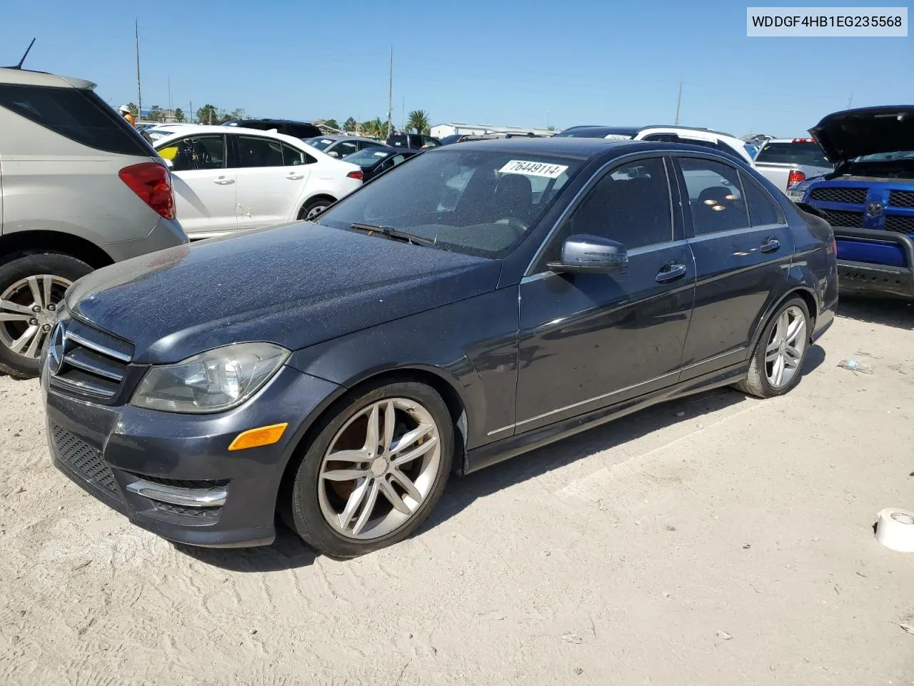 2014 Mercedes-Benz C 250 VIN: WDDGF4HB1EG235568 Lot: 76449114