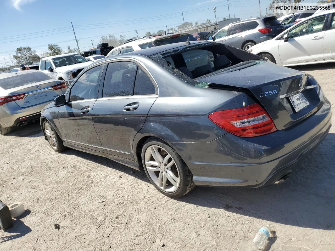 2014 Mercedes-Benz C 250 VIN: WDDGF4HB1EG235568 Lot: 76449114