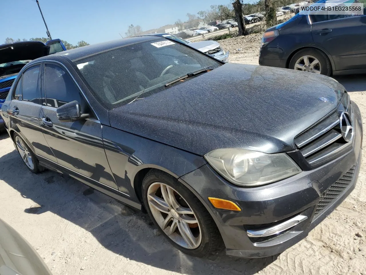 2014 Mercedes-Benz C 250 VIN: WDDGF4HB1EG235568 Lot: 76449114