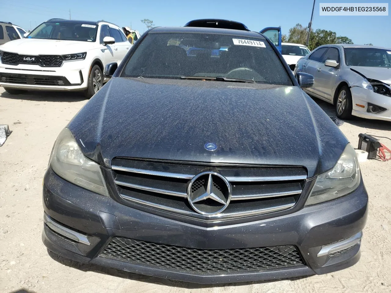 2014 Mercedes-Benz C 250 VIN: WDDGF4HB1EG235568 Lot: 76449114