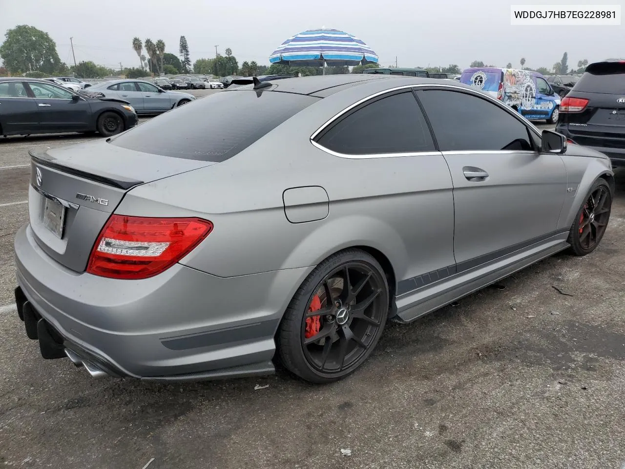 2014 Mercedes-Benz C 63 Amg VIN: WDDGJ7HB7EG228981 Lot: 76613284