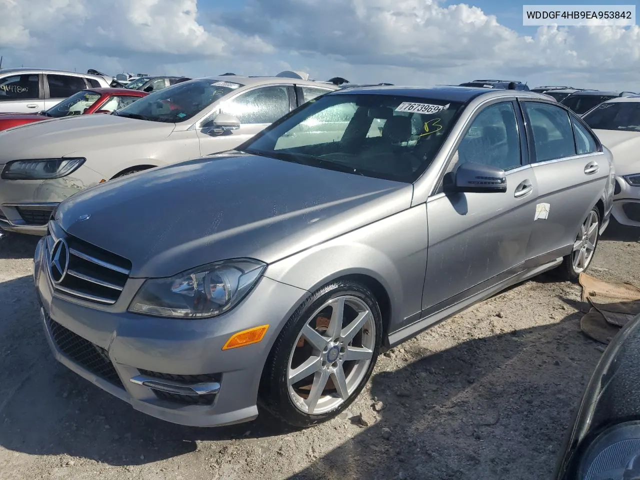 2014 Mercedes-Benz C 250 VIN: WDDGF4HB9EA953842 Lot: 76739694